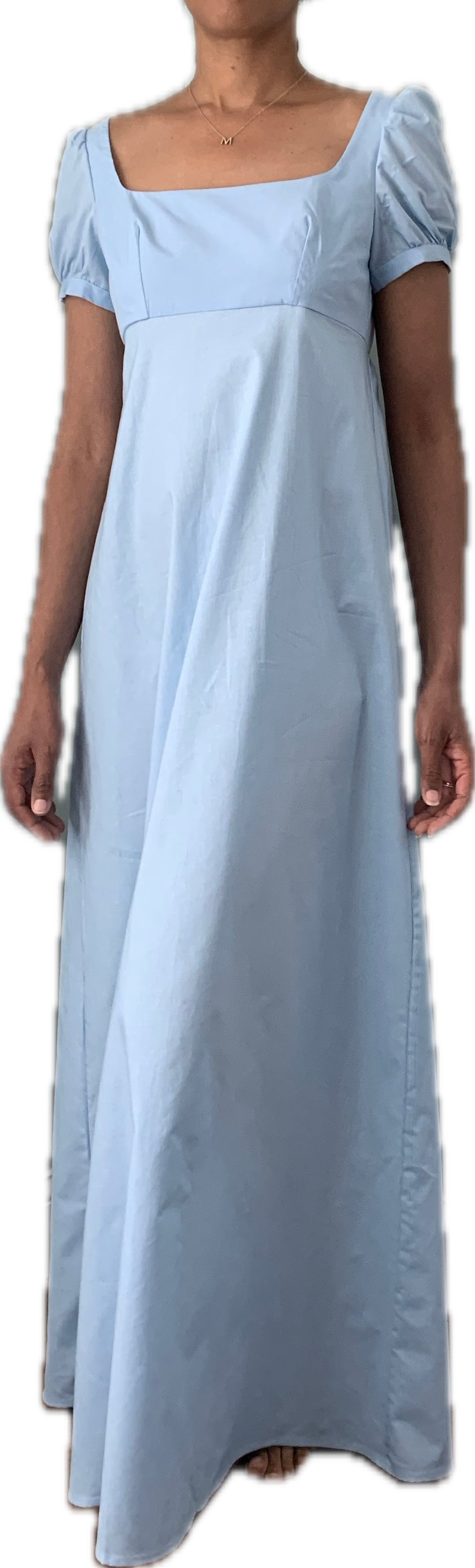 Light Blue Regency Era Dress