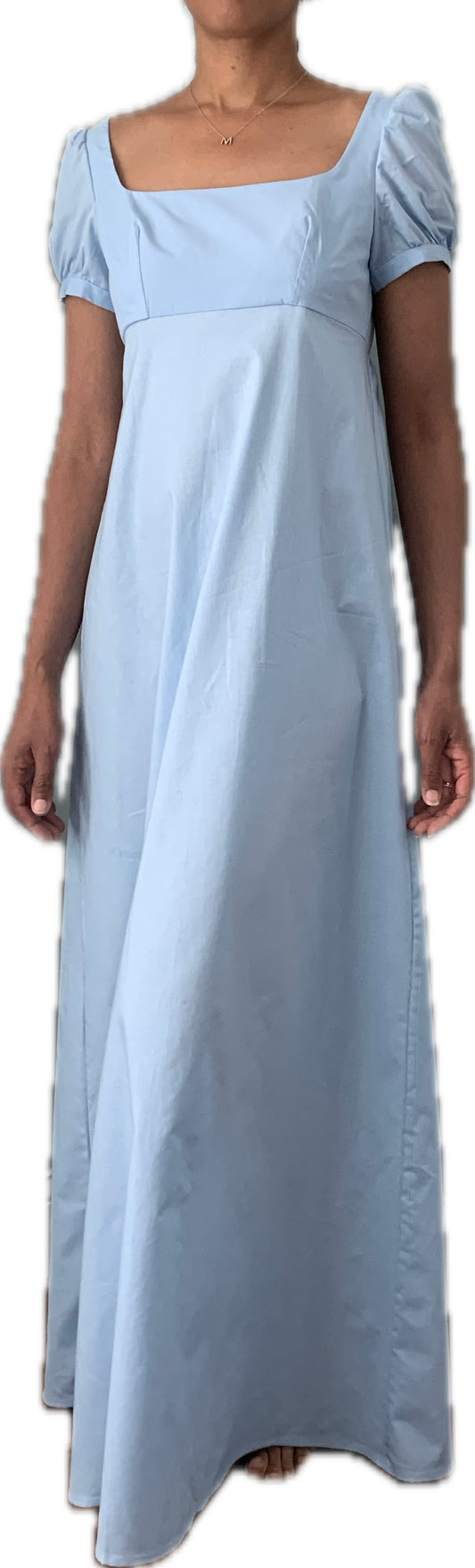 Light Blue Regency Era Dress