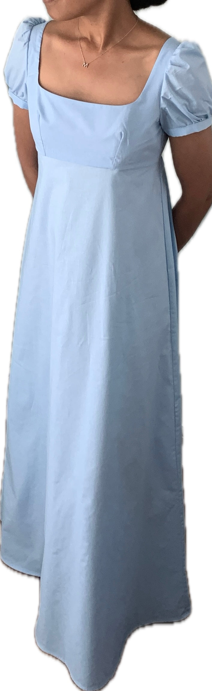 Light Blue Regency Era Dress